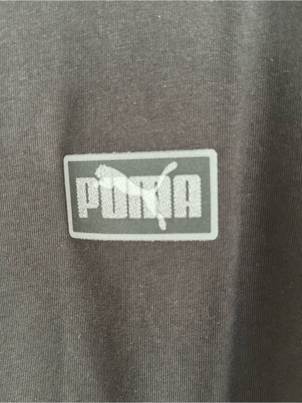 Puma NWT Men's Black Crew Neck Logo T-Shirt Size Medium - Picture 5 of 8